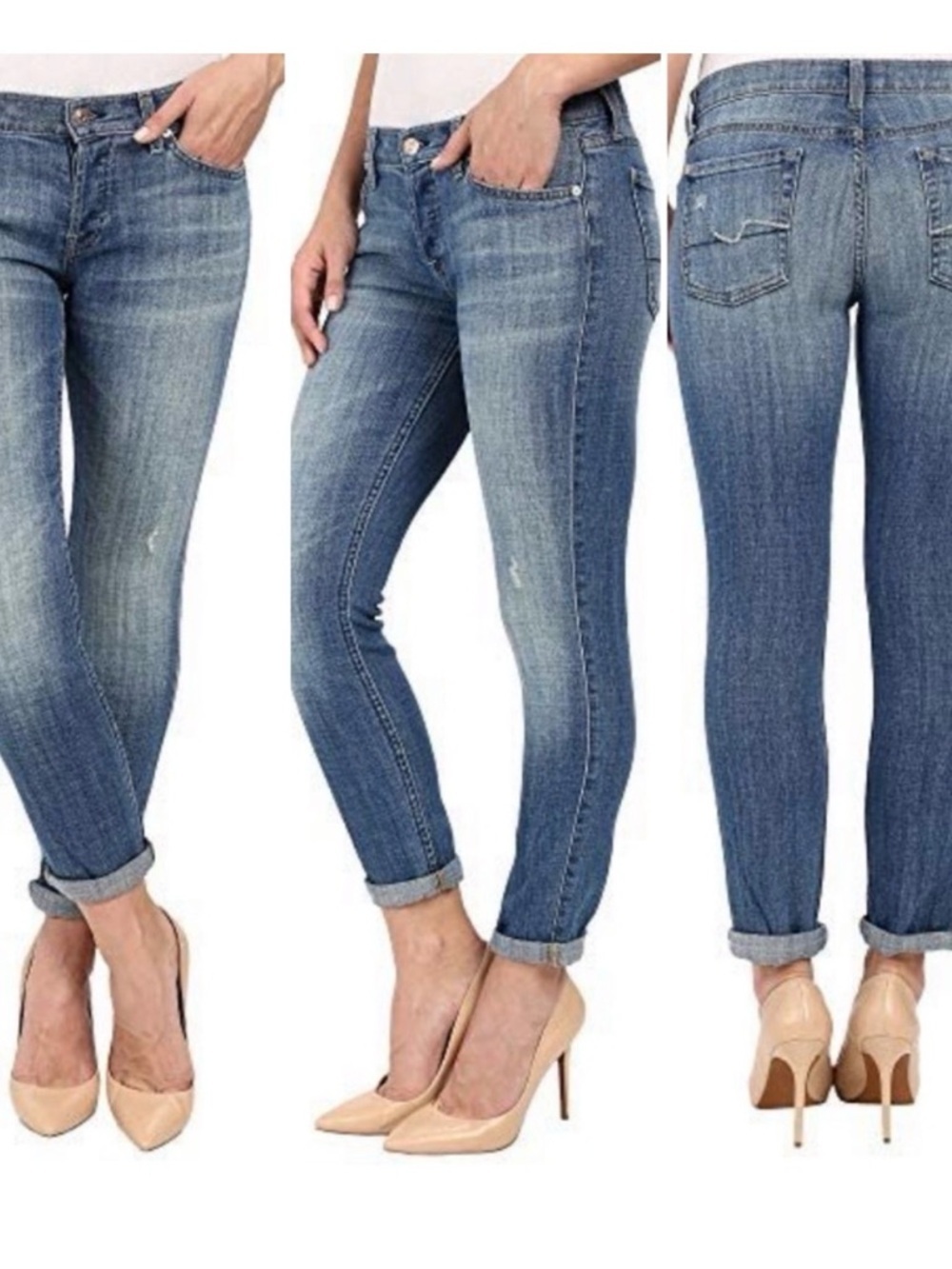 7FAM Josefina Jeans Button Fly Size 27